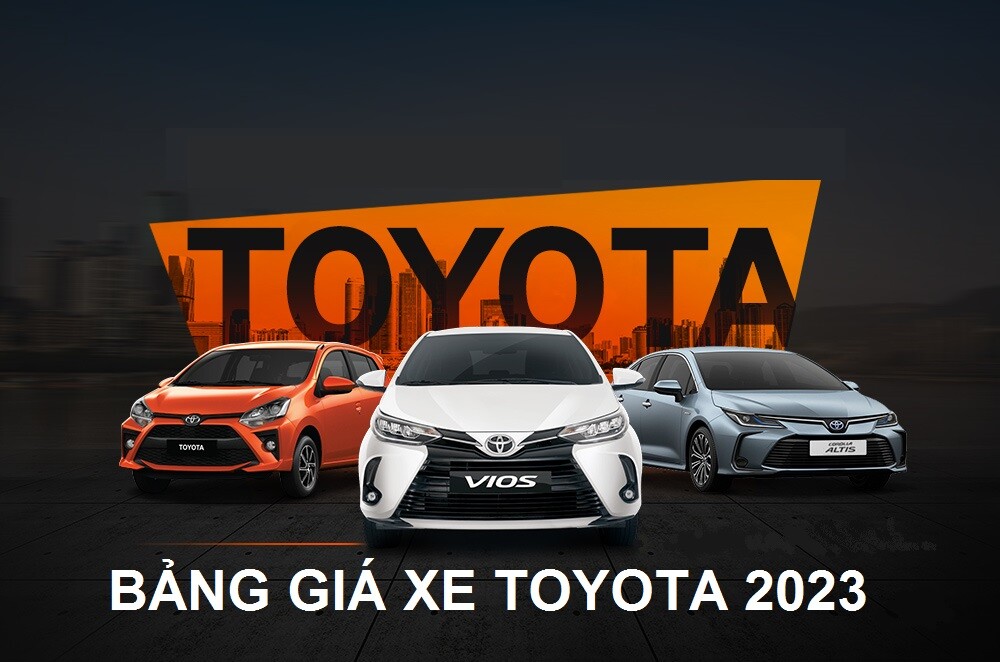 Bảng giá xe Toyota tháng 05/2023